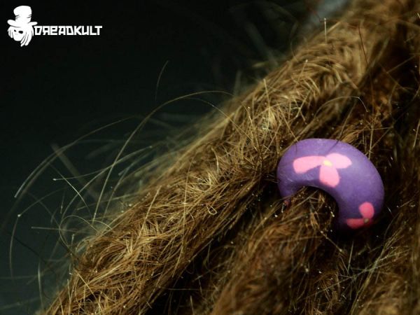 dreadperlen purple lilac, fimo dreadperlen, dreadshop, shop fuer dreadlocks, dreadlockschmuck aus fimo, dreadschmuck und mehr, dreadstyle, dread beads polymer clay, dk, fimo dreadperlen, dreadschmuck aus fimo, polymer clay dread beads, dreadlocks jewelr
